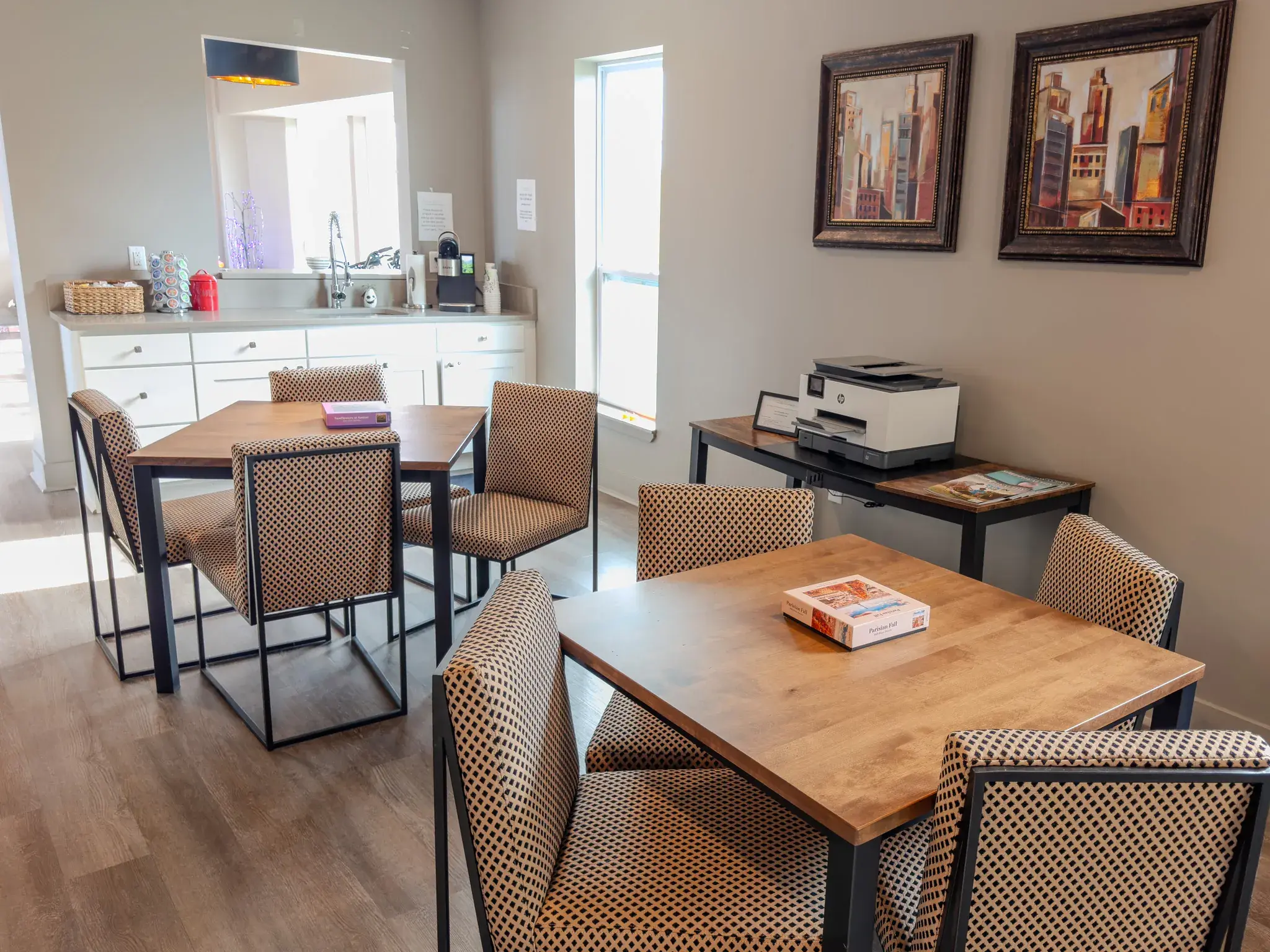 Business center workspace